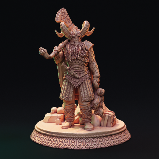 Freki Trappor | Barbarian Miniature | 3D Resin Print