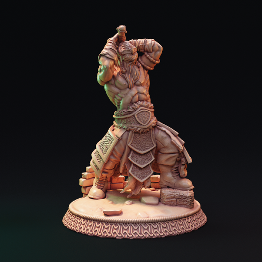 Mortan Kodrag | Berserker Miniature | 3D Resin Print