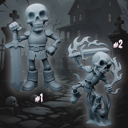 Skeleton Swordsmen | Undead Miniatures | 3D Resin Print