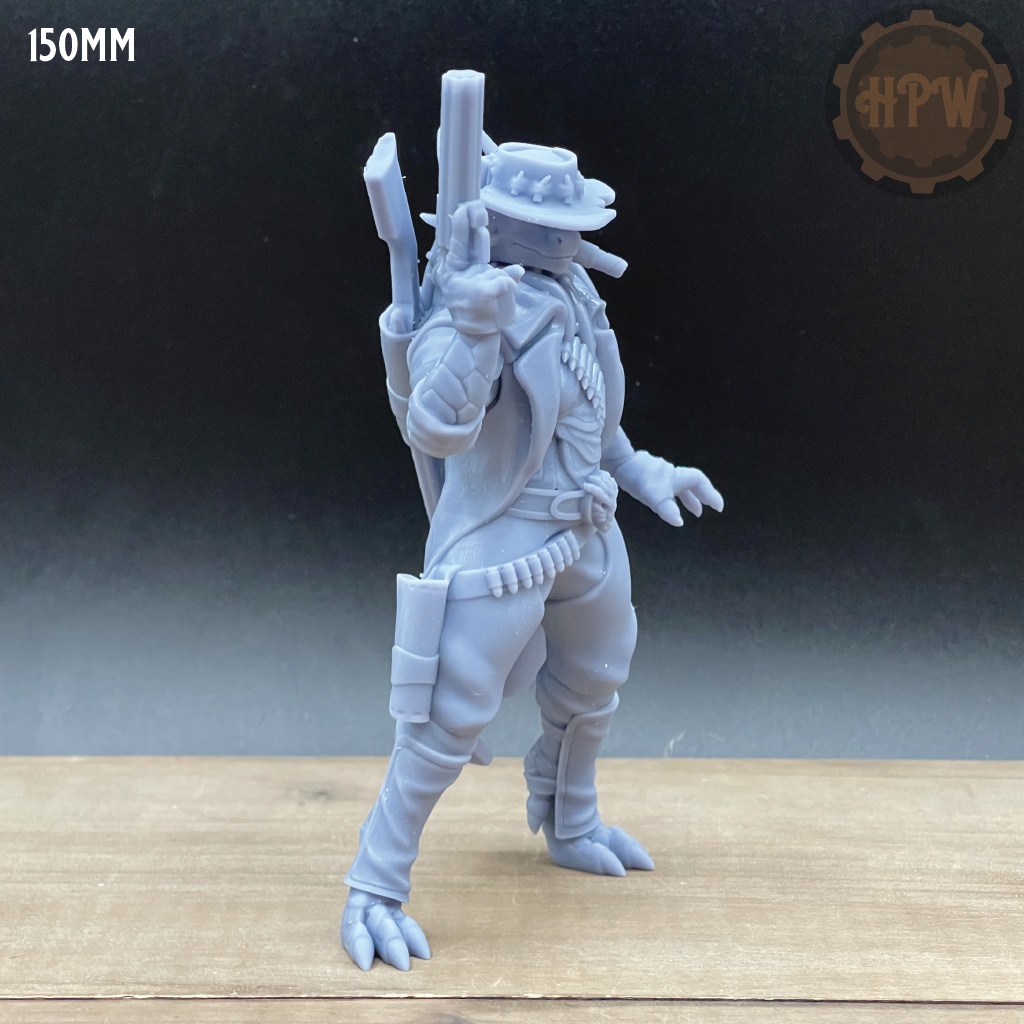 Female Dragonfolk Gunslinger | Rogue Miniature | Velrock Art | Company of Dragons | DnD | Pathfinder | RPGs