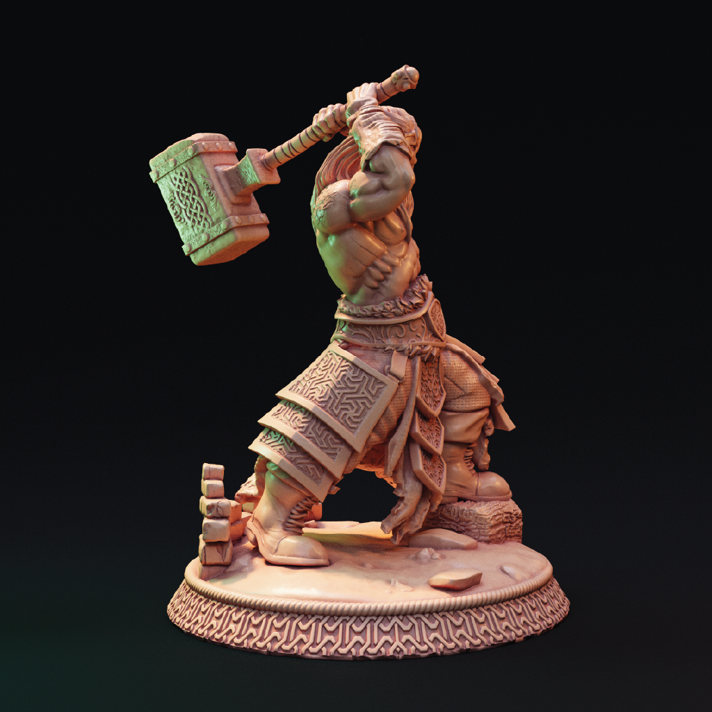 Mortan Kodrag | Berserker Miniature | 3D Resin Print