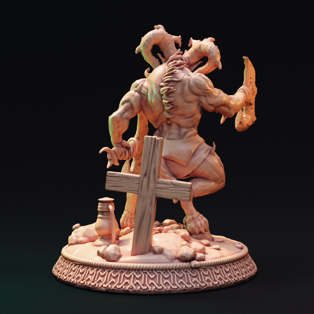 Grattabre Eater | Demon Miniature | 3D Resin Print