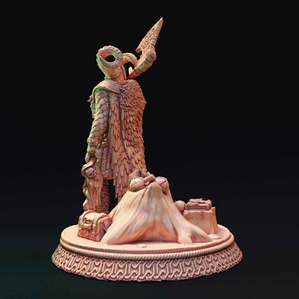 Freki Trappor | Barbarian Miniature | 3D Resin Print