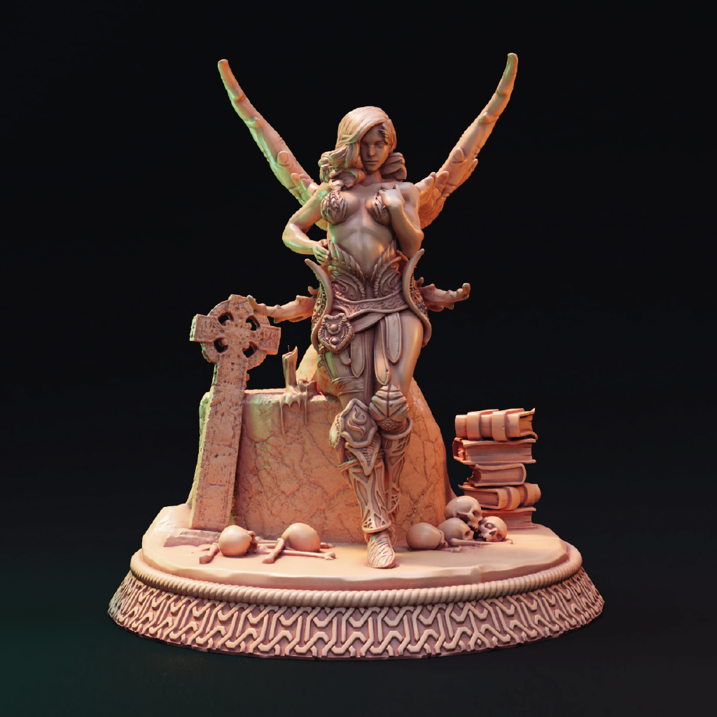 Lawerta | Succubus Miniature | 3D Resin Print