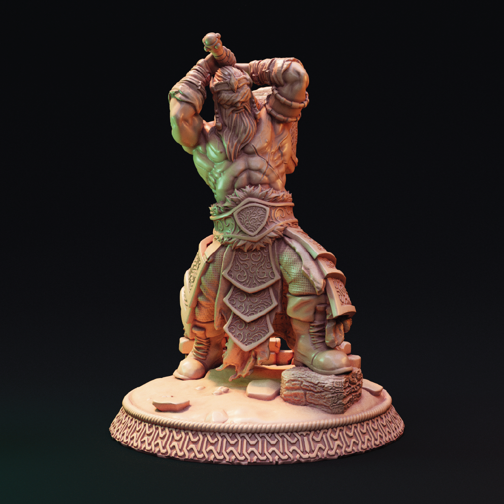 Mortan Kodrag | Berserker Miniature | 3D Resin Print