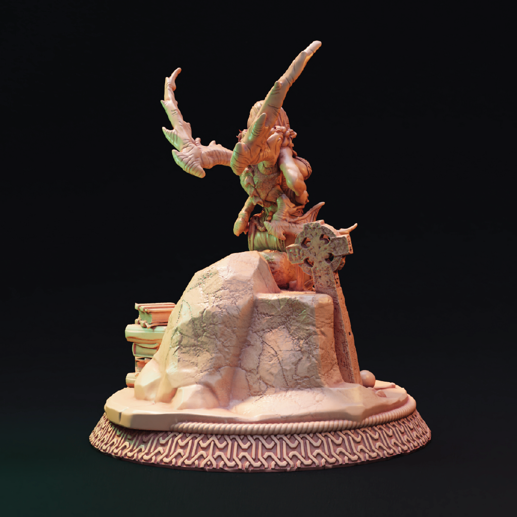Lawerta | Succubus Miniature | 3D Resin Print