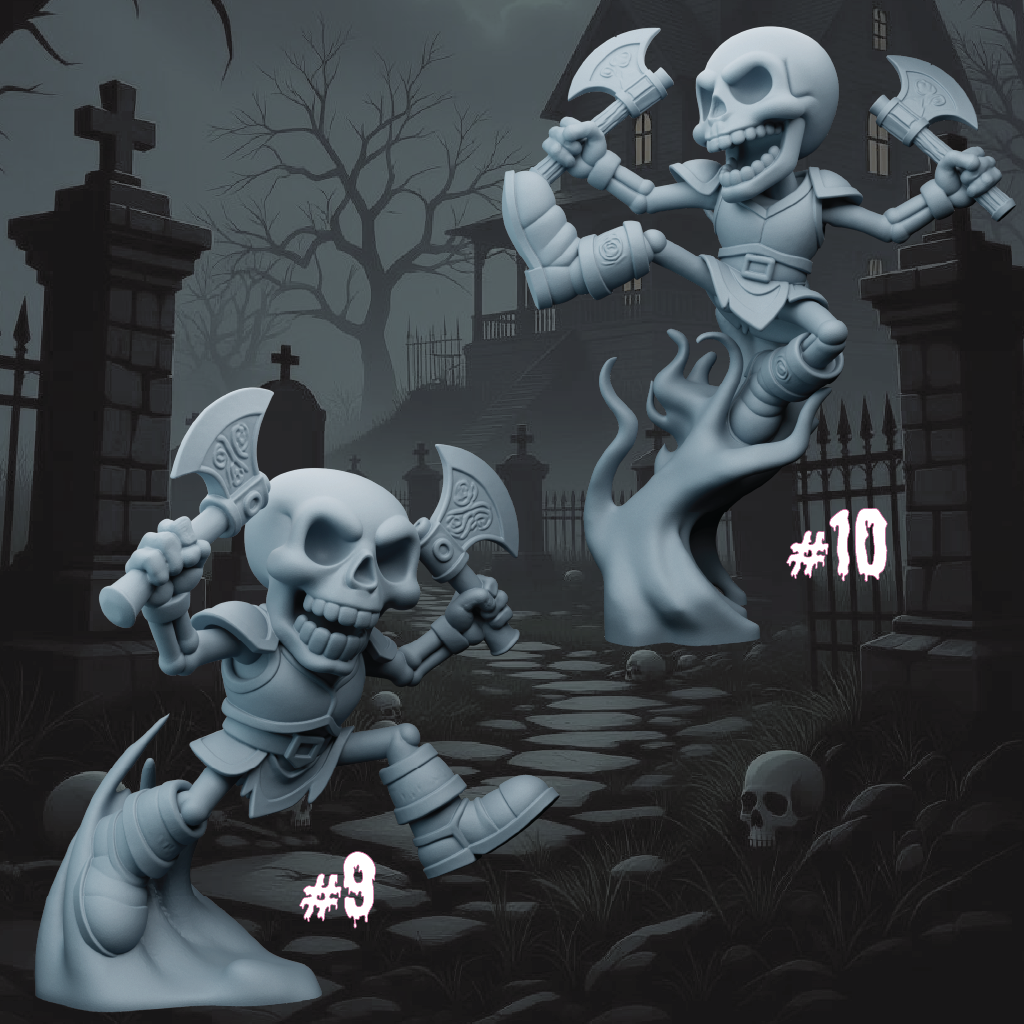 Skeleton Berserkers | Undead Miniatures | 3D Resin Print