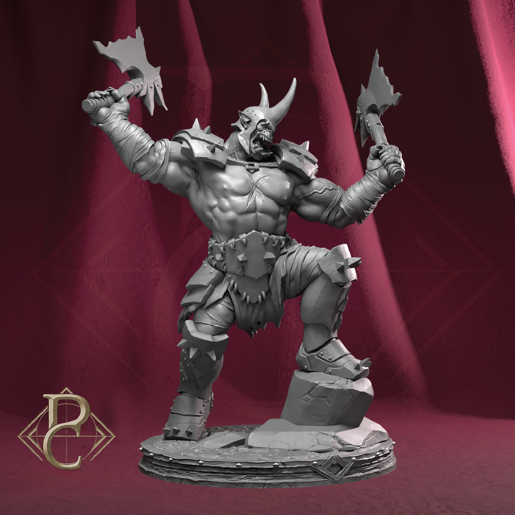 Gorgrash the Ripper | Orc Miniature | 3D Resin Print