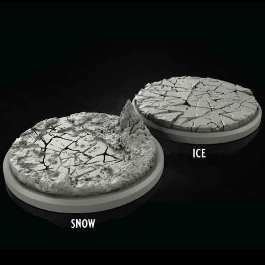 Frozen Bases | Arctic Terrain | 3D Resin Print