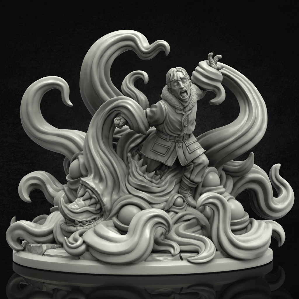 Attacking Shoggoth | Eldritch Miniature | 3D Resin Print