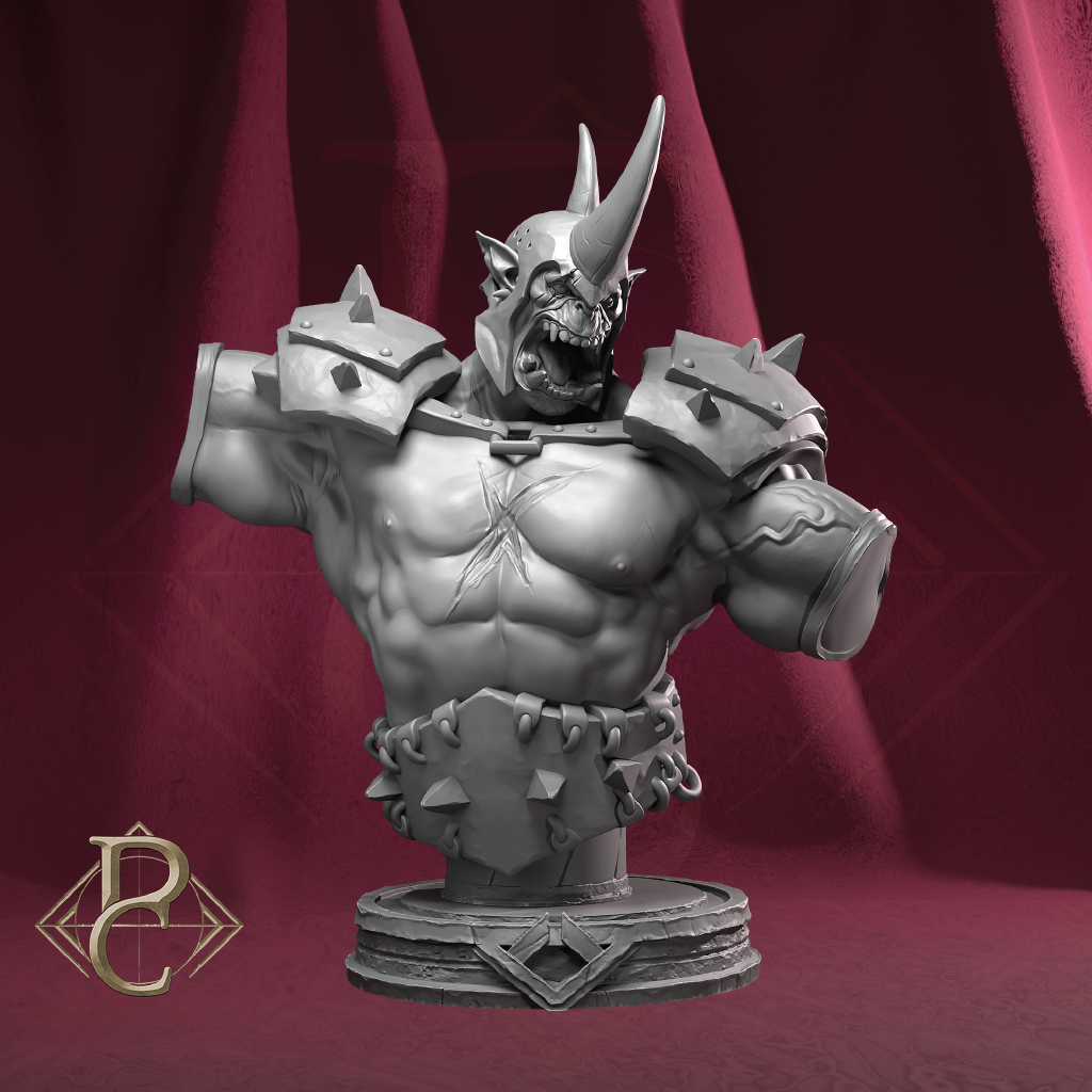 Gorgrash the Ripper | Orc Miniature | 3D Resin Print