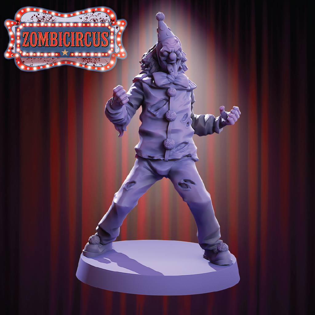 Clown #4 | Zombie Miniature | 3D Resin Print