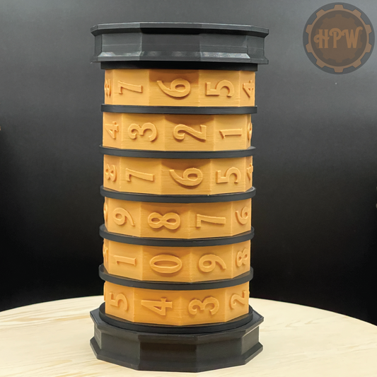 Large Resettable Cryptex | Puzzle Lockbox | 3D Filament Print