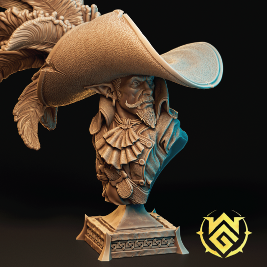 Tyrant Bartholomew | Pirate Miniature | 3D Resin Print