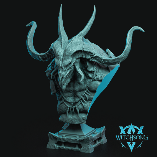The Fallen Minotaur | Corrupted Mutant Miniature | 3D Resin Print