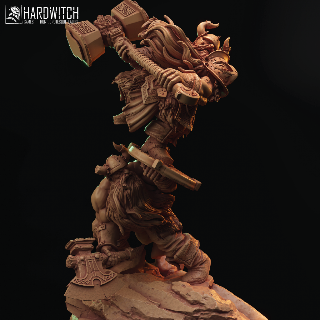 Collective Might | Dwarf Miniature | 3D Resin Print