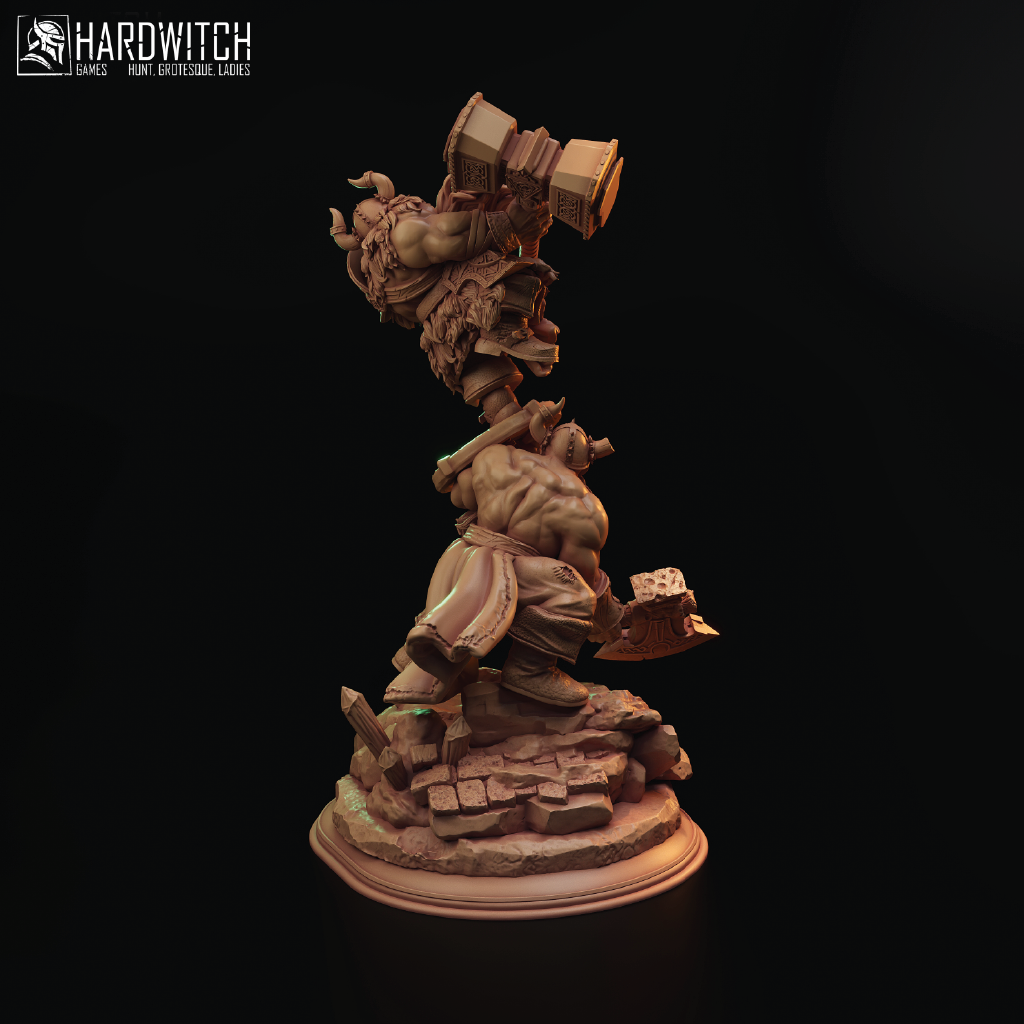 Collective Might | Dwarf Miniature | 3D Resin Print