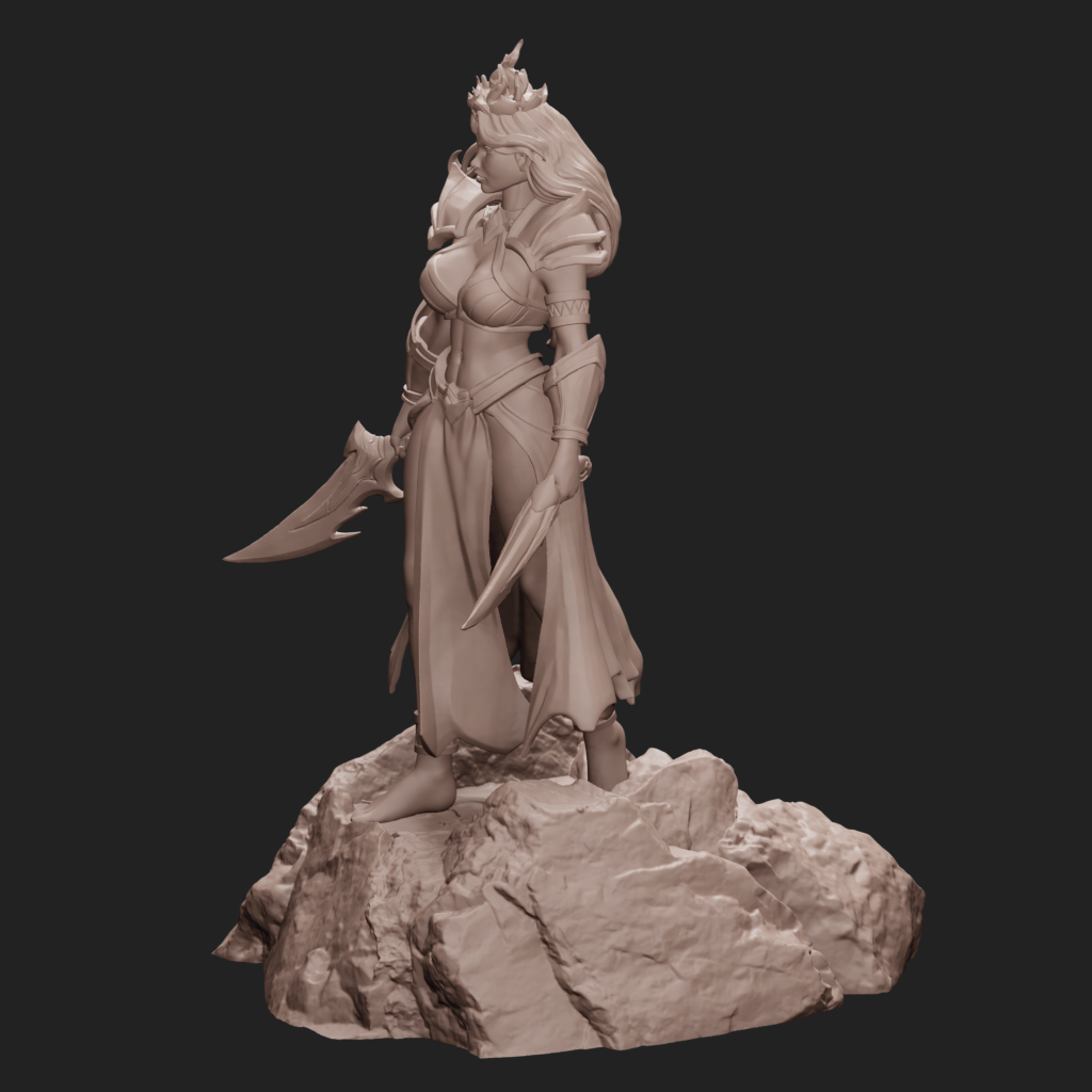 Pele, Goddess of Fire | Hawaiian Miniature | 3D Resin Print