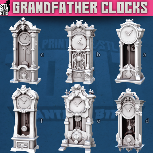 Grandfather Clocks | Scatter Terrain | 3D Resin Print