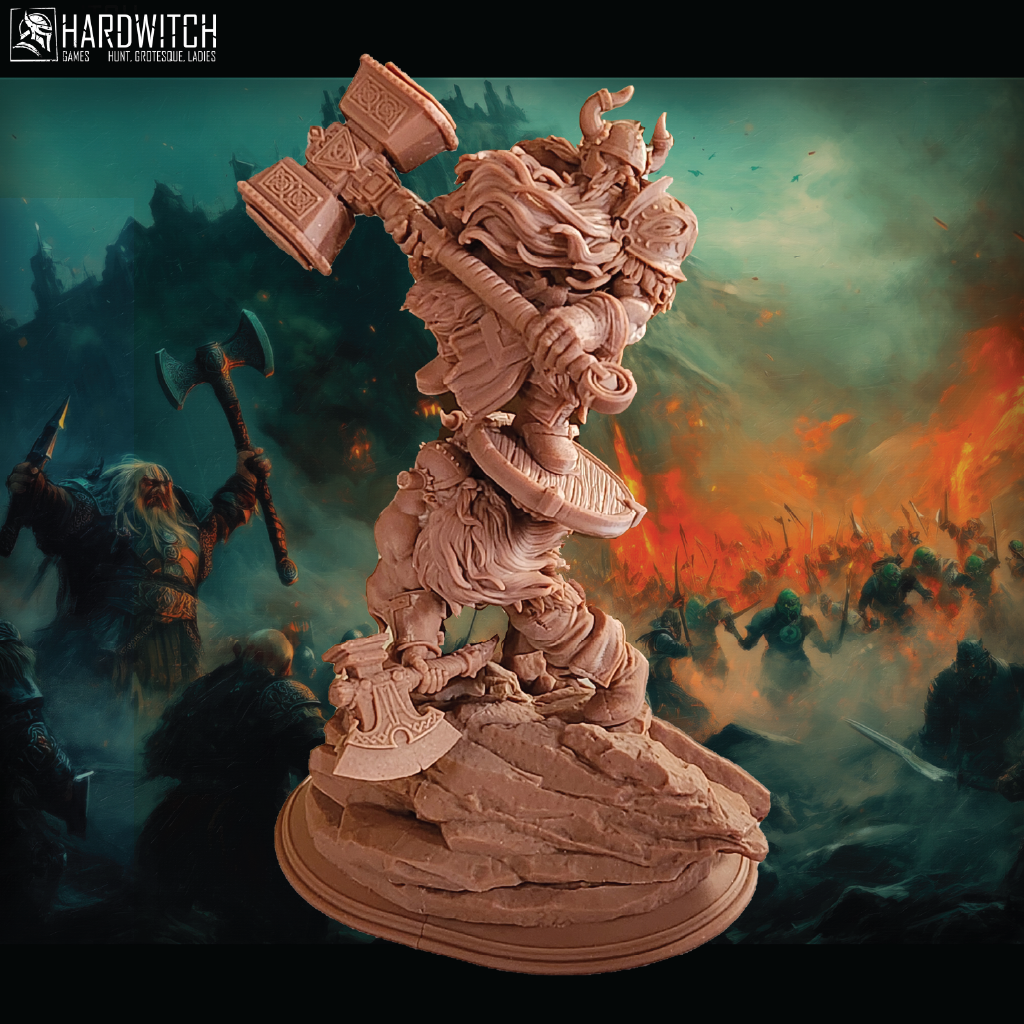 Collective Might | Dwarf Miniature | 3D Resin Print