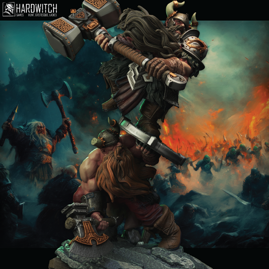 Collective Might | Dwarf Miniature | 3D Resin Print