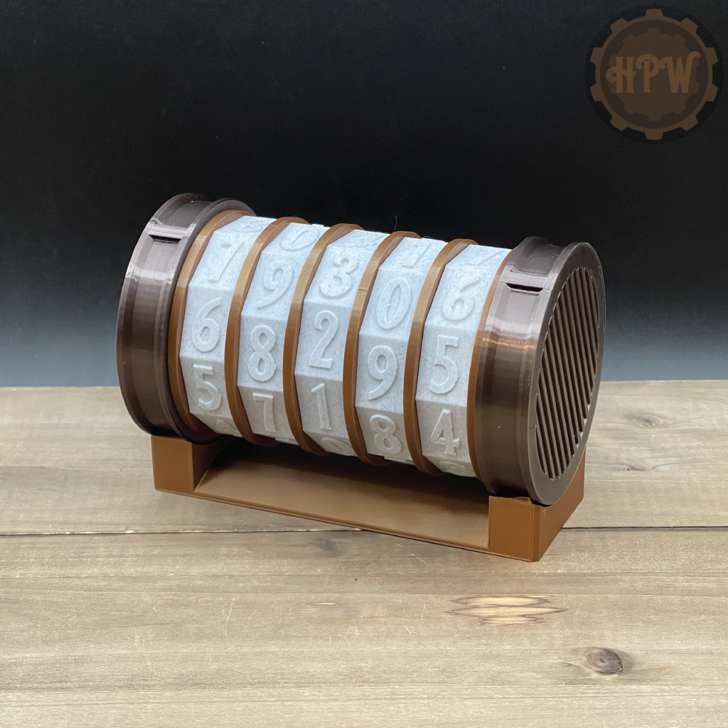 Resettable Cryptex | Puzzle Lockbox | 3D Filament Print