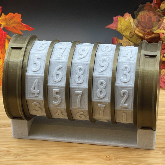 Resettable Cryptex | Puzzle Lockbox | 3D Filament Print