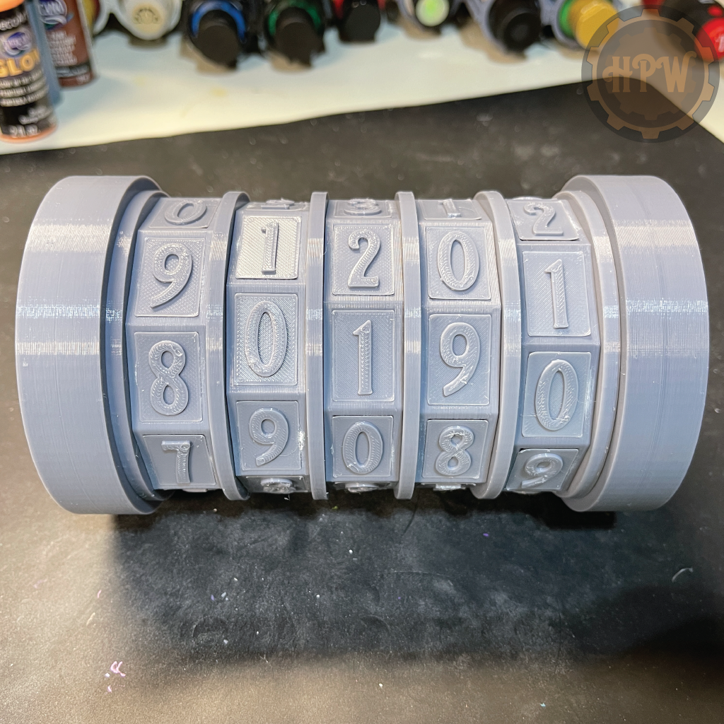 Resettable Cryptex | Puzzle Lockbox | 3D Filament Print