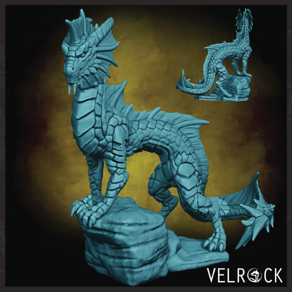 Great Wyrm | Dragon Miniature | Velrock Art | Company of Dragons 2
