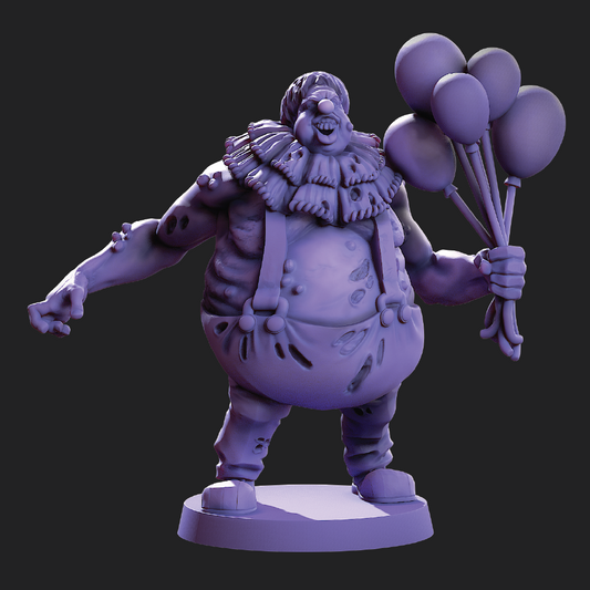 Balloon Clown | Zombie Miniature | 3D Resin Print