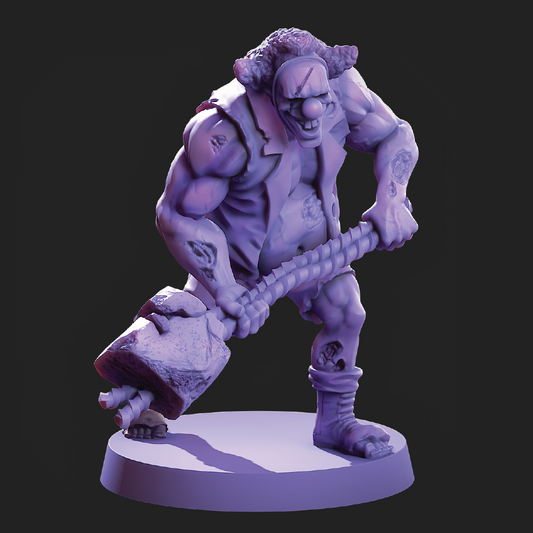 Clown Giant | Zombie Miniature | 3D Resin Print