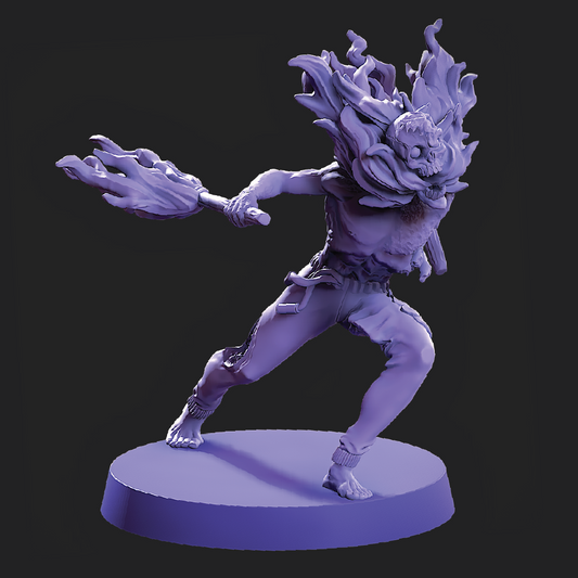 Clown Pyro | Zombie Miniature | 3D Resin Print