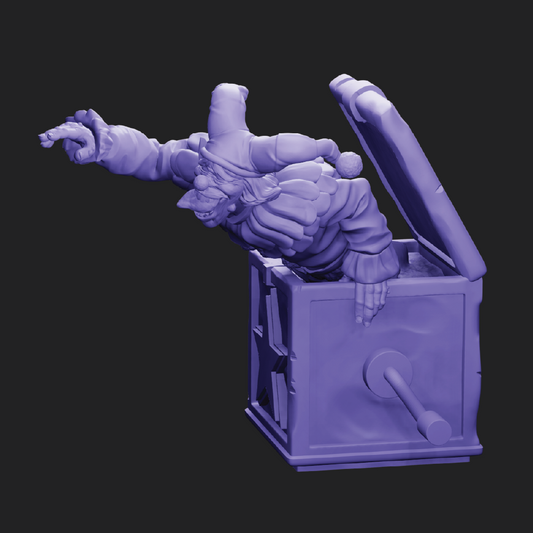 Jack-in-the-box | Zombie Miniature | 3D Resin Print
