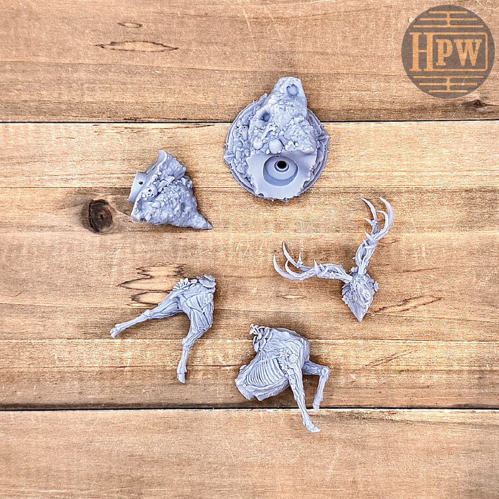Arsen, Horns of Hell | Undead Stag Miniature | 3D Resin Print