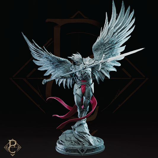 Radian, Ascended | Angelic Warrior Miniature | 3D Resin Print