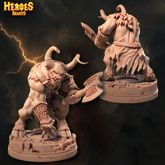 Asterion, the Minotaur | Beast Miniature | 3D Resin Print