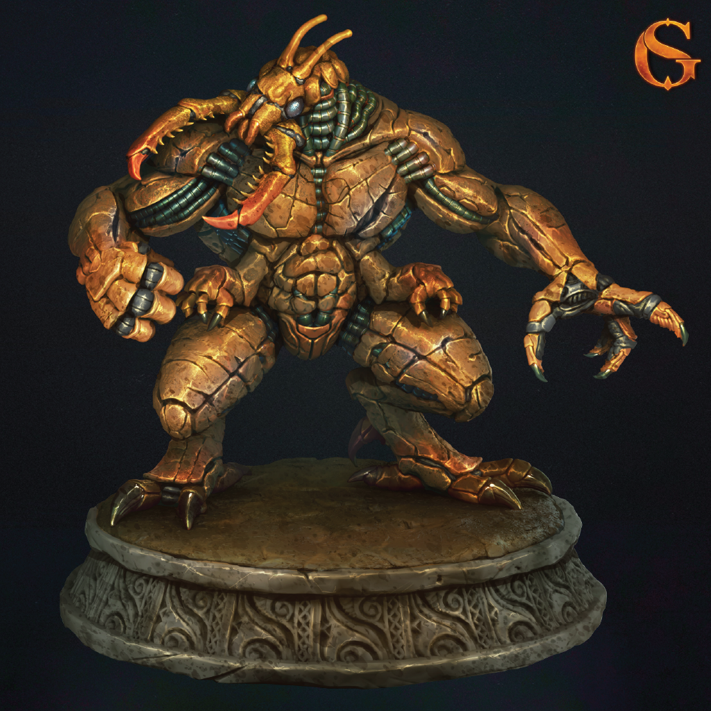 Buffer Hulk | Subterranean Miniature | 3D Resin Print