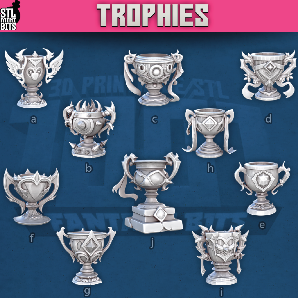 Trophies | Scatter Terrain | 3D Resin Print