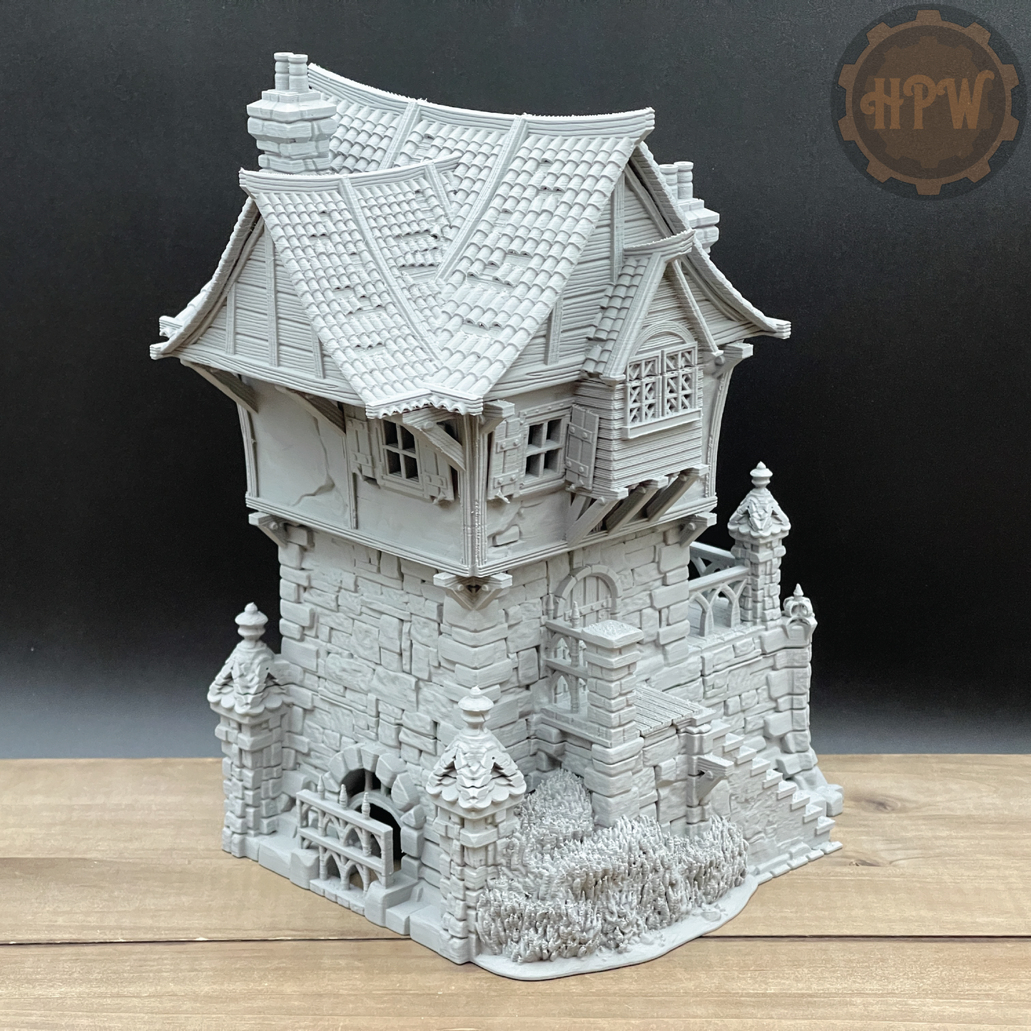 Tombstone Residence | Renaissance House | Miniature Gaming Terrain Kit | 3DP4U | Medieval Town Set 2