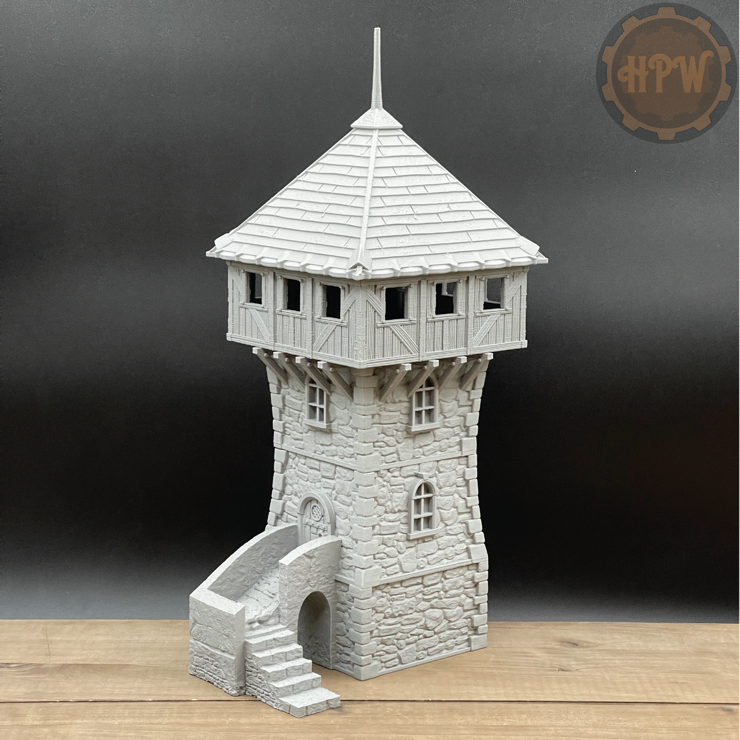Defense Tower | Guard House | Miniature Gaming Terrain Kit | 3DP4U | Medieval Town Set 2