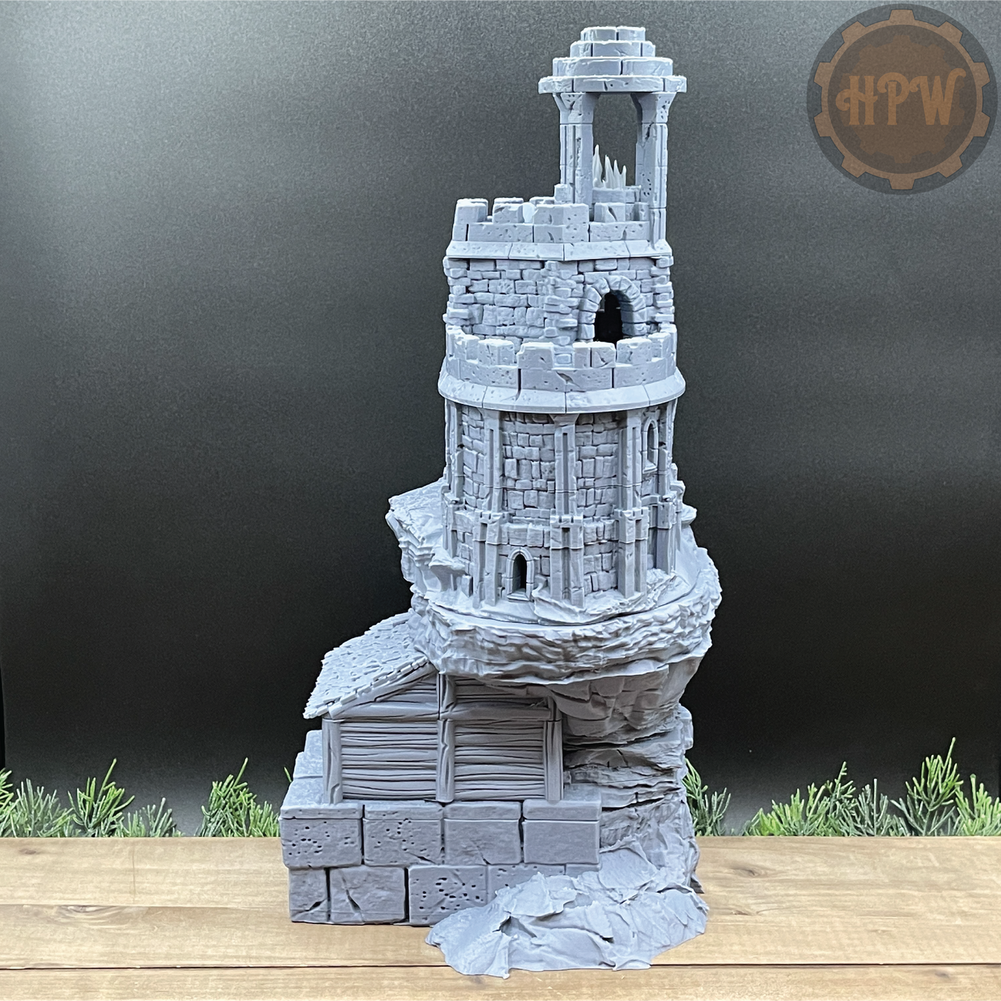 Lighthouse | Beacon Tower | Miniature Gaming Terrain Kit | GameScape3D | Sea Stack Cove