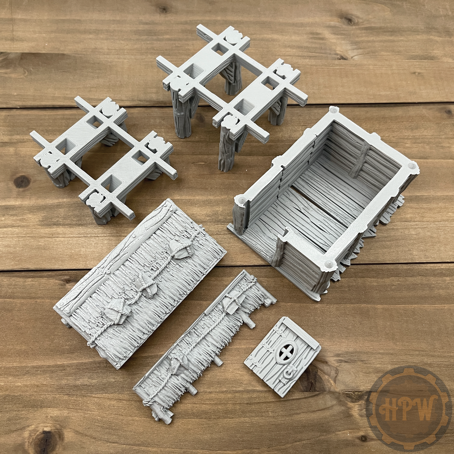 Wood Shed | Storage Hut | Miniature Gaming Terrain Kit | GameScape3D | Sea Stack Cove