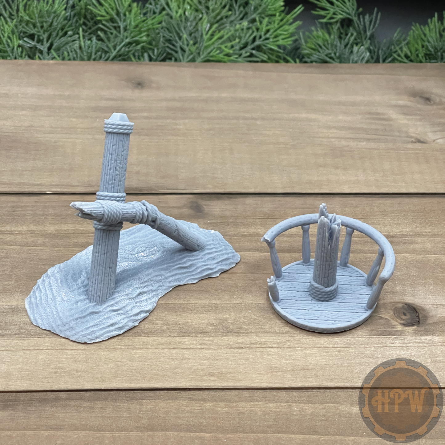 Crow's Nest Wreckage | Shattered Mast | Miniature Gaming Terrain Kit | GameScape3D | Sea Stack Cove