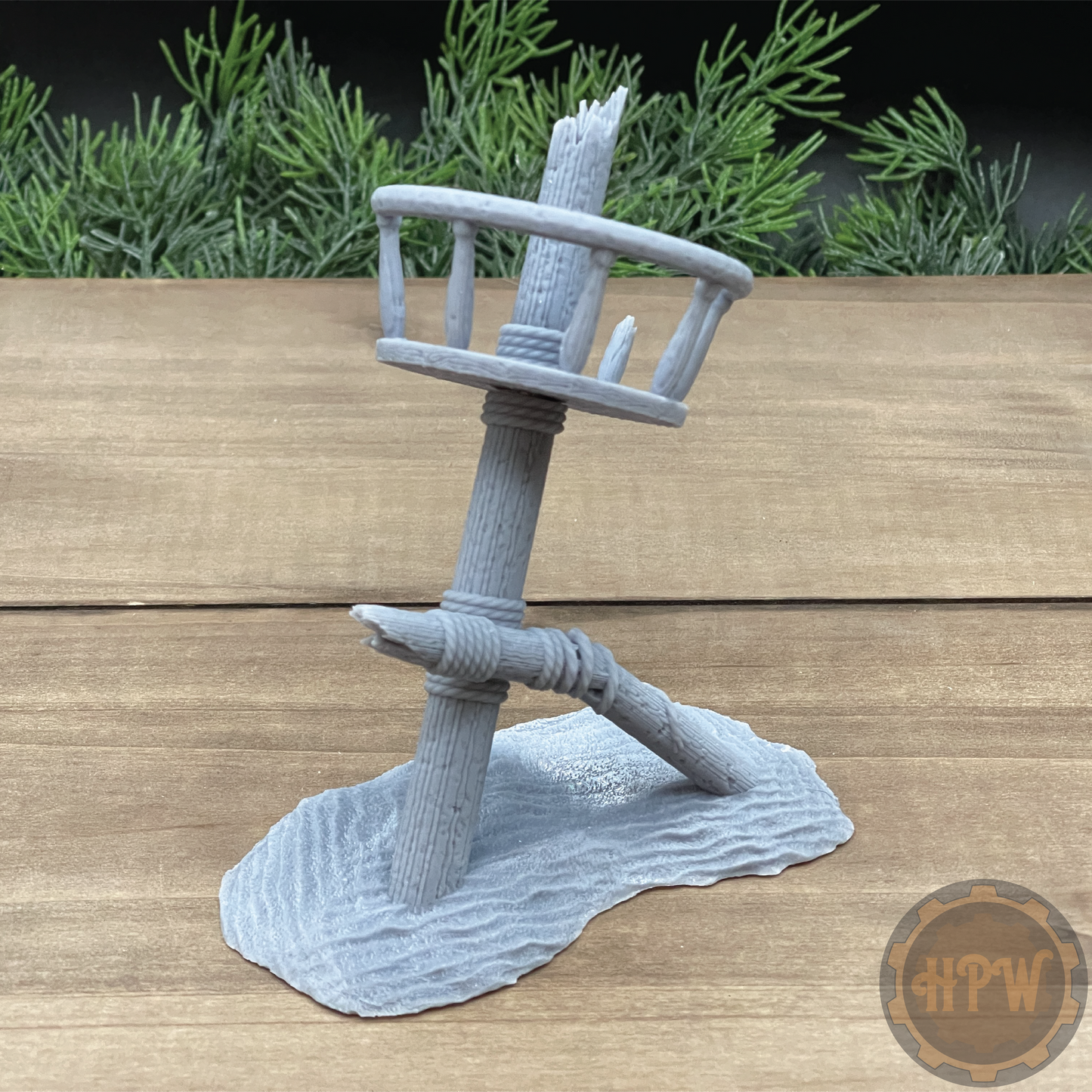 Crow's Nest Wreckage | Shattered Mast | Miniature Gaming Terrain Kit | GameScape3D | Sea Stack Cove