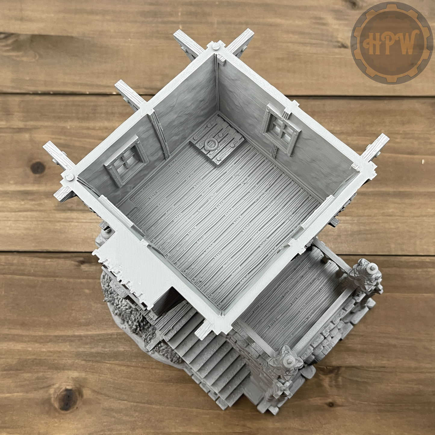 Tombstone Residence | Renaissance House | Miniature Gaming Terrain Kit | 3DP4U | Medieval Town Set 2