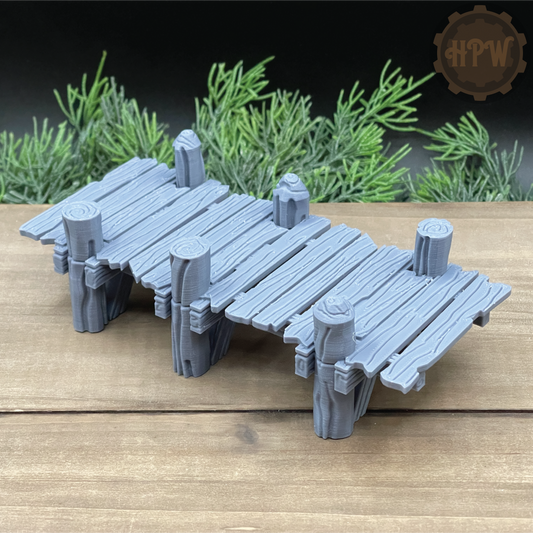 Docks and Piers | Seaside Platforms | Miniature Gaming Terrain Kit | GameScape3D | Sea Stack Cove