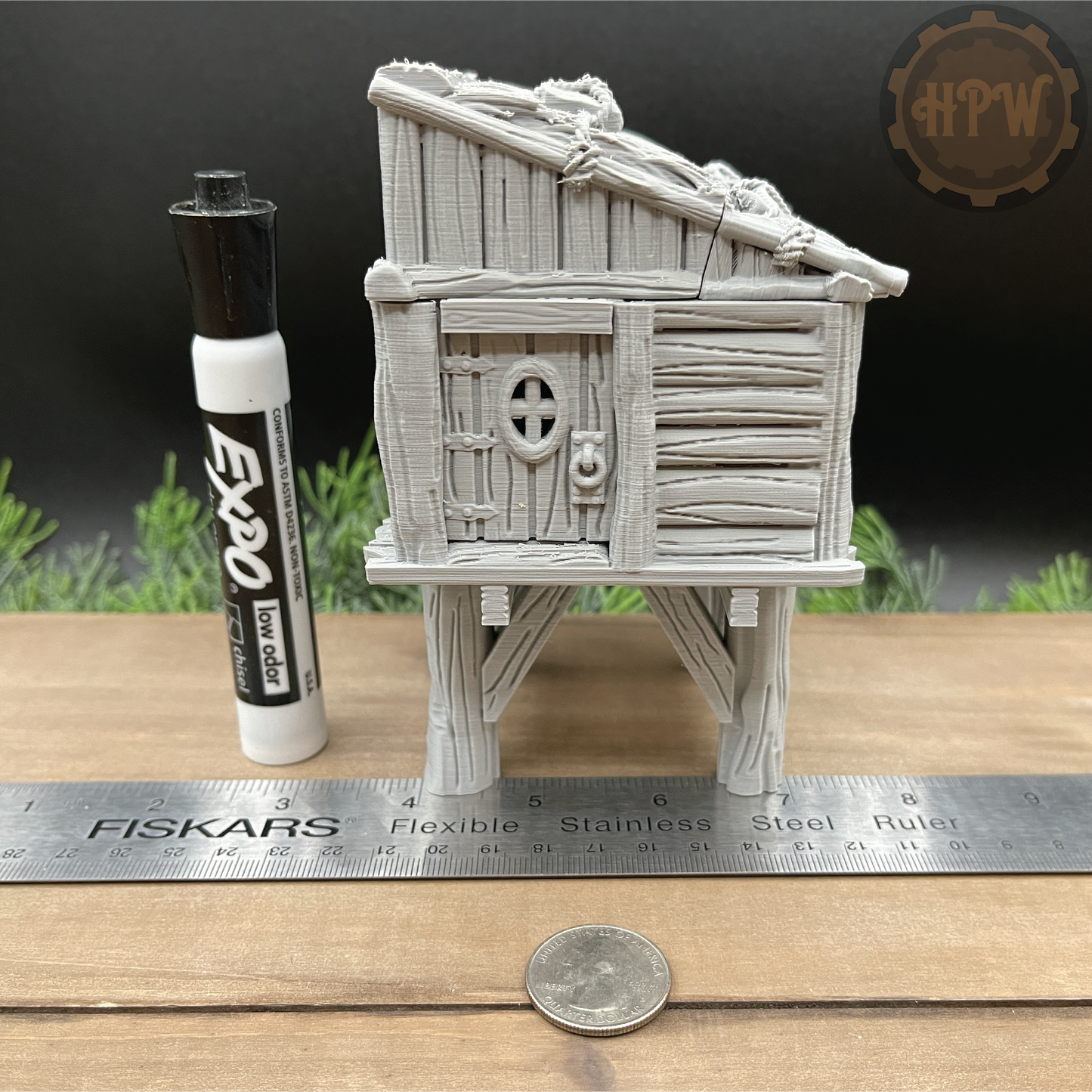 Wood Shed | Storage Hut | Miniature Gaming Terrain Kit | GameScape3D | Sea Stack Cove