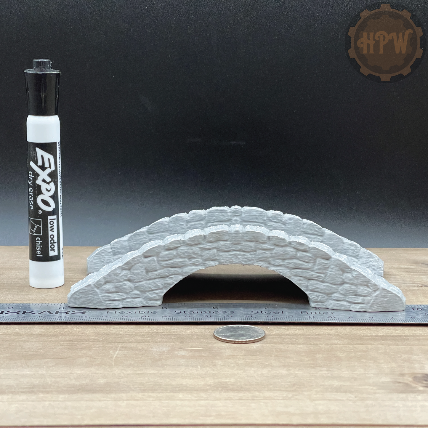 Stone Bridge | River Crossing | Miniature Gaming Terrain Kit | 3DP4U | Medieval Town Set 1