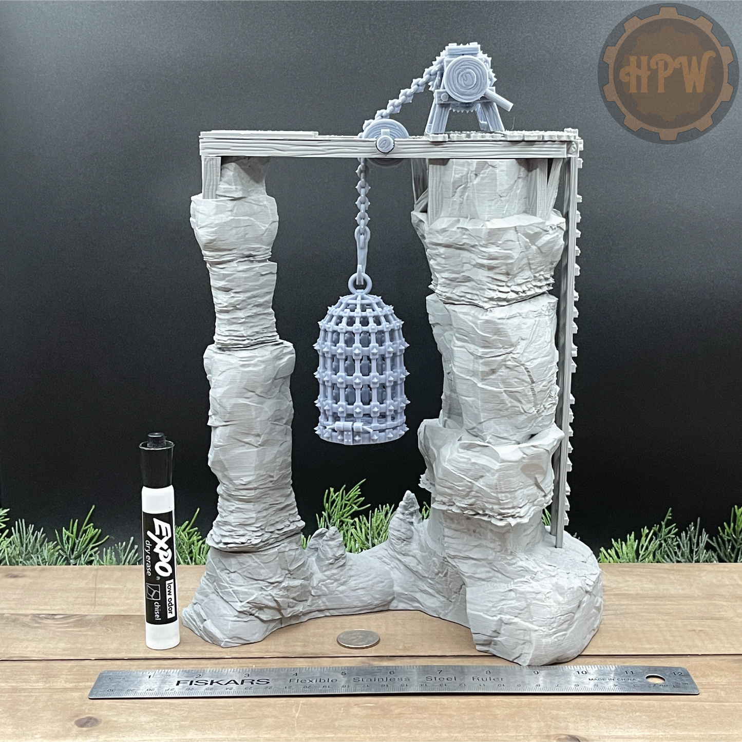 Traitor's Rock | Prison Plateau | Miniature Gaming Terrain Kit | GameScape3D | Sea Stack Cove