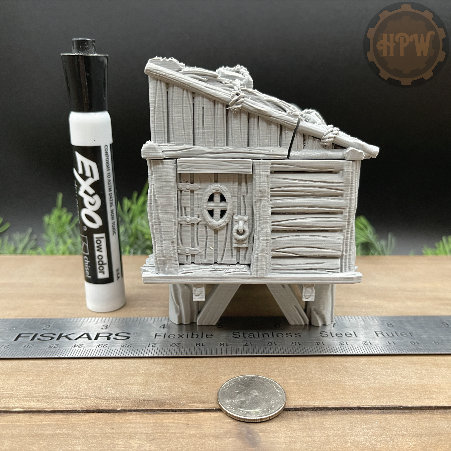 Wood Shed | Storage Hut | Miniature Gaming Terrain Kit | GameScape3D | Sea Stack Cove
